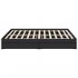 Preview: Bettgestell mit Schubladen Schwarz 200x200 cm Holzwerkstoff