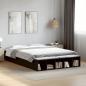Preview: Bettgestell Schwarz 150x200 cm Holzwerkstoff