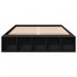 Preview: Bettgestell Schwarz 150x200 cm Holzwerkstoff