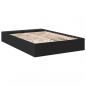 Preview: Bettgestell Schwarz 150x200 cm Holzwerkstoff