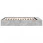 Preview: Bettgestell Betongrau 140x190 cm Holzwerkstoff