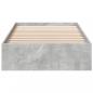 Preview: Bettgestell mit Schubladen Betongrau 75x190 cm Holzwerkstoff