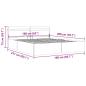 Preview: Bett mit Bettkasten Hydraulisch LED Hellgrau Stoff 160x200 cm 
