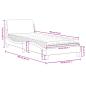 Preview: Bett mit Matratze Creme 90x190 cm Stoff