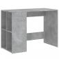 Preview: Schreibtisch Betongrau 102x50x75 cm Holzwerkstoff