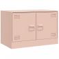 Preview: TV-Schrank Rosa 67x39x44 cm Stahl