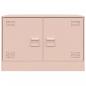 Preview: TV-Schrank Rosa 67x39x44 cm Stahl
