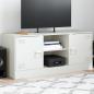 Preview: ARDEBO.de - TV-Schrank Weiß 99x39x44 cm Stahl