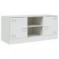 Preview: TV-Schrank Weiß 99x39x44 cm Stahl