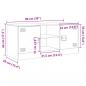 Preview: TV-Schrank Weiß 99x39x44 cm Stahl