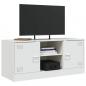 Preview: TV-Schrank Weiß 99x39x44 cm Stahl