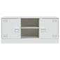 Preview: TV-Schrank Weiß 99x39x44 cm Stahl