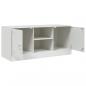 Preview: TV-Schrank Weiß 99x39x44 cm Stahl
