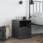 Preview: Nachttisch Anthrazit 34,5x39x44 cm Stahl