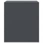 Preview: Nachttisch Anthrazit 34,5x39x44 cm Stahl