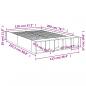 Preview: Bettgestell Sonoma-Eiche 120x200 cm Holzwerkstoff
