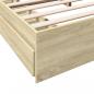Preview: Bettgestell mit Schubladen Sonoma-Eiche 180x200cm Holzwerkstoff