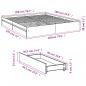 Preview: Bettgestell mit Schubladen Sonoma-Eiche 180x200cm Holzwerkstoff