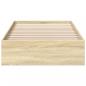 Preview: Bettgestell mit Schubladen Sonoma-Eiche 90x190 cm Holzwerkstoff