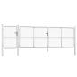 Preview: Mesh-Gartentor Silbern 500x175 cm Verzinkter Stahl