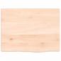 Preview: Wandregal 40x30x2 cm Massivholz Eiche Unbehandelt