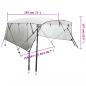 Preview: 3-Bow Bimini-Top mit Mesh-Seitenteilen 183x(154-167)x137 cm