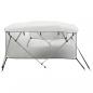Preview: 3-Bow Bimini-Top mit Mesh-Seitenteilen 183x(154-167)x137 cm