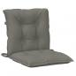 Preview: Niedriglehner-Auflagen 2 Stk. Dunkelgrau 100x50x7 cm Stoff