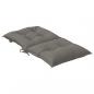 Preview: Niedriglehner-Auflagen 2 Stk. Dunkelgrau 100x50x7 cm Stoff