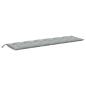 Preview: Gartenbank-Auflagen 2 Stk. Melange Hellgrau 200x50x7 cm Stoff