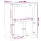 Preview: Weinschrank Corona 97x45x114 cm Massivholz Kiefer