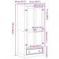 Preview: Kleiderschrank Corona 76x50x170 cm Massivholz Kiefer