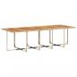 Preview: 11-tlg. Garten-Essgruppe mit Kissen Beige Poly Rattan