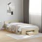 Preview: Bettgestell mit Schublade Sonoma-Eiche 90x190 cm Holzwerkstoff