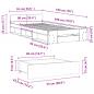Preview: Bettgestell mit Schublade Sonoma-Eiche 90x190 cm Holzwerkstoff