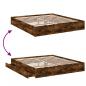 Preview: Bettgestell mit Schubladen Räuchereiche 180x200cm Holzwerkstoff