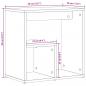Preview: Beistelltische 2 Stk. Braun Eiche 50x30x50 cm Holzwerkstoff