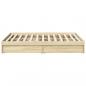 Preview: Bettgestell mit Schubladen Sonoma-Eiche 135x190cm Holzwerkstoff