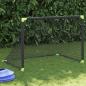 Preview: ARDEBO.de - Fußballtor für Kinder Klappbar Schwarz 90x64x64 cm