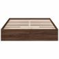 Preview: Bettgestell mit Schubladen Braun Eichen-Optik 120x190 cm