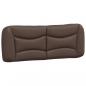 Preview: Bett mit Matratze Braun 140x190 cm Kunstleder