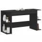 Preview: Schreibtisch Schwarz 140x50x75 cm Holzwerkstoff