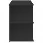 Preview: Schreibtisch Schwarz 140x50x75 cm Holzwerkstoff