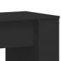 Preview: Schreibtisch Schwarz 140x50x75 cm Holzwerkstoff