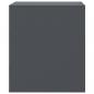 Preview: Nachttisch Anthrazit 34,5x39x44 cm Stahl
