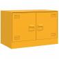 Preview: TV-Schrank Senfgelb 67x39x44 cm Stahl