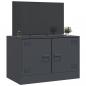 Preview: TV-Schrank Anthrazit 67x39x44 cm Stahl
