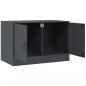 Preview: TV-Schrank Anthrazit 67x39x44 cm Stahl