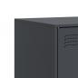 Preview: TV-Schrank Anthrazit 67x39x44 cm Stahl