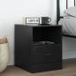 Preview: ARDEBO.de - Nachttisch Schwarz 34,5x39x44 cm Stahl